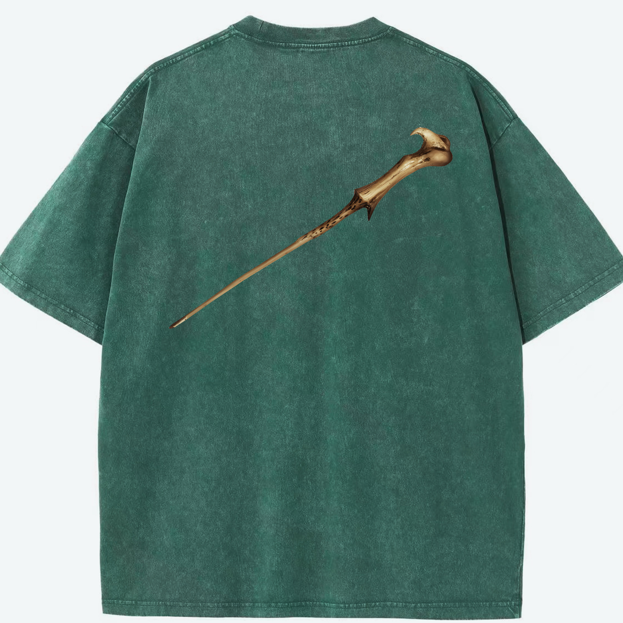 （画像用） Harry Potter ハリー・ポッターシリーズ 綿100% ヴィンテージ風 半袖Tシャツ（背面プリント）